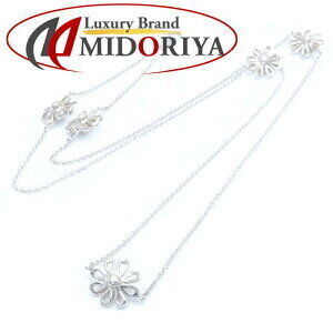TIFFANY Co Daisy Necklace Motifs Long Paloma Picasso Silver